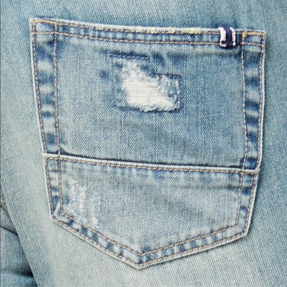 Men’s Vintage Wash Distressed American Rag Jeans - Picture 4 of 6